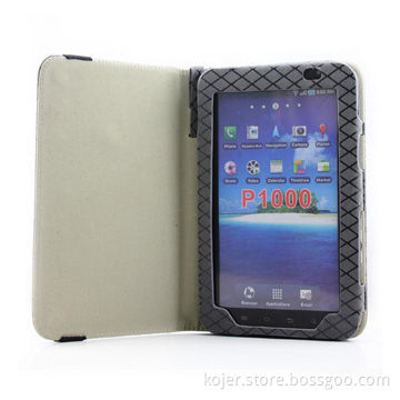 Leather Case for Samsung P1000, with Access to Earphone Jack/USB Port and More
